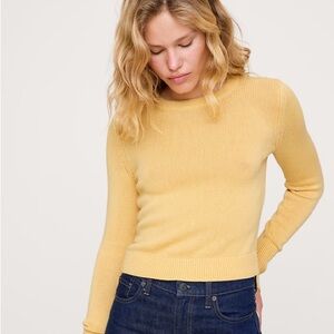 NWT Banana Republic Shrunken Cotton Silk Sweater